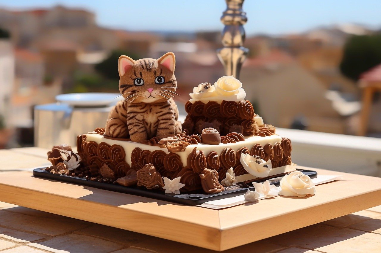 Cat Face Cake